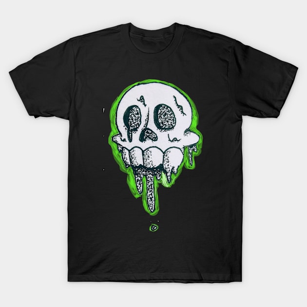 Neon Skull T-Shirt by BlueGoo